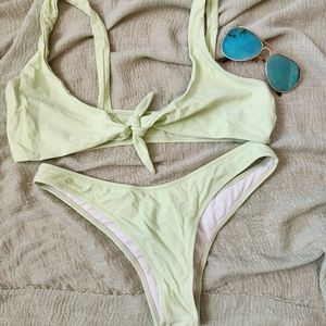 Front Tie Bikini Set